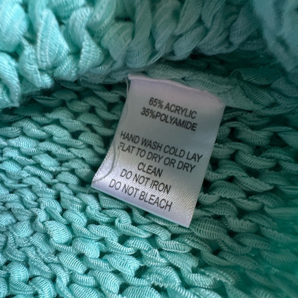 Alberto Makali aqua blue Fringe Sweater - Picture 7 of 7